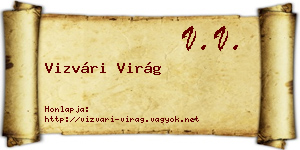 Vizvári Virág névjegykártya