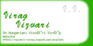 virag vizvari business card